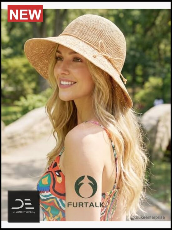 Handmade Straw Sun Hat Foldable Packable Floppy Travel Essentials main image 5